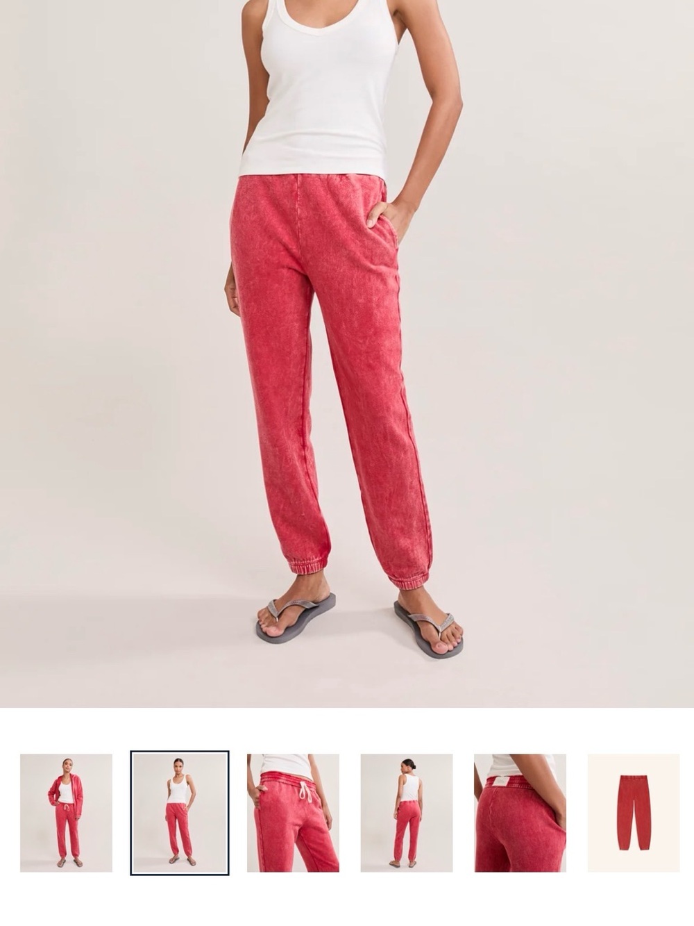 Women's cherry Jogger Pants - Soft Terry Lounge Sweatpants